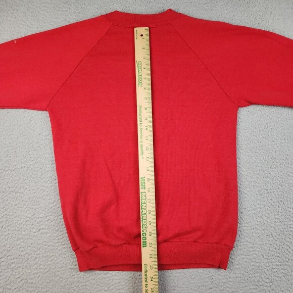 Vtg Christmas Sweater Medium Bear Funny Humor Crewneck 90's Holiday Cotton Blend - Picture 8 of 12